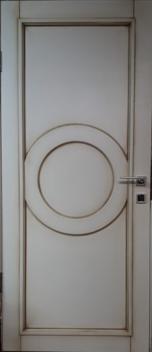 Межкомнатная дверь в профиле массив (эмаль с патиной) Нижнекамск